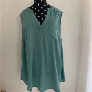 Torrid sleeveless blouse.